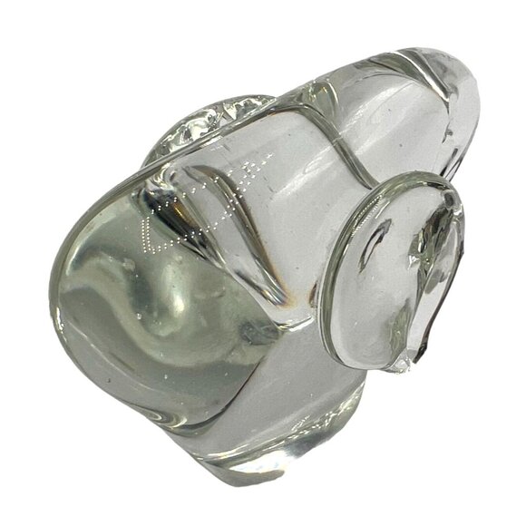 Handcrafted Clear Art Glass Elephant Figurine/Paperweight Collector Gift Rare - Picture 9 of 12